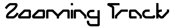 Zooming Track font