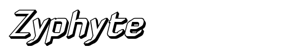 Zyphyte font