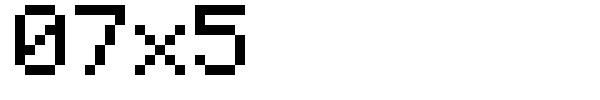 07x5 font