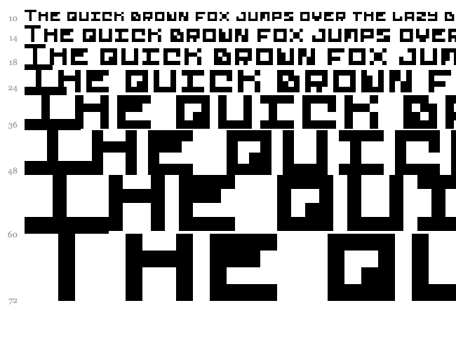 5Futurebit font waterfall