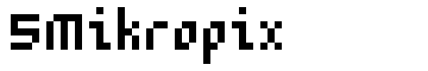 5Mikropix font