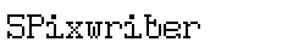 5Pixwriter font