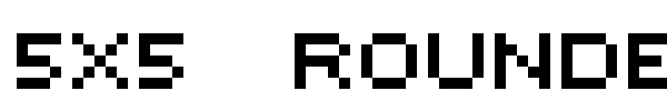 5x5 Rounded font