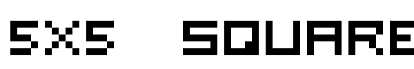 5x5 Square font