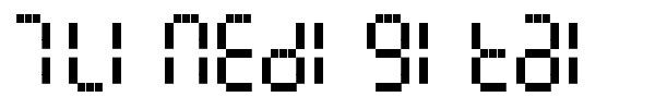 7LineDigital font
