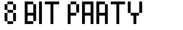 8 Bit Party font