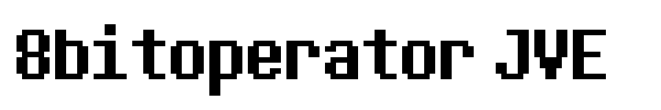 8bitoperator JVE font