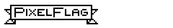 {PixelFlag} font