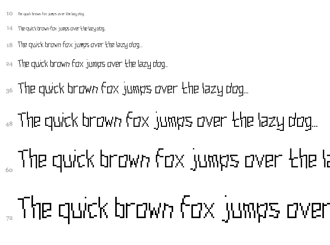 Aardvark Cwm Type font waterfall