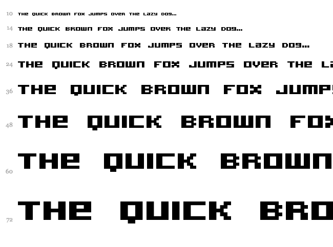Acknowledge font waterfall