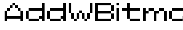AddWBitmap09 font preview