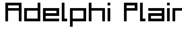 Adelphi Plain font