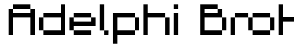Adelphi Broken font
