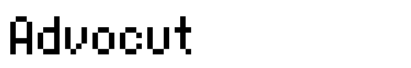 Advocut font
