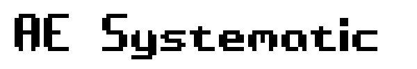 AE Systematic font