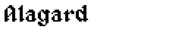 Alagard font