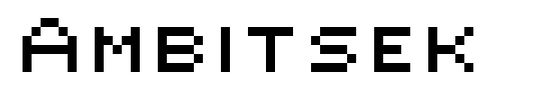 Ambitsek font