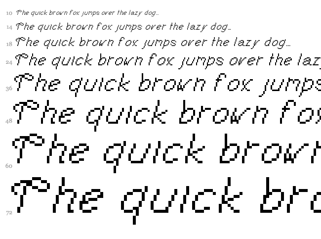 Aphotheotica font waterfall