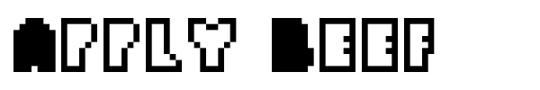 Apply Beef font preview