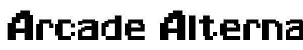 Arcade Alternate font