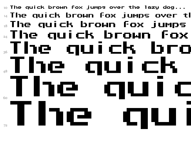 Arcology font waterfall