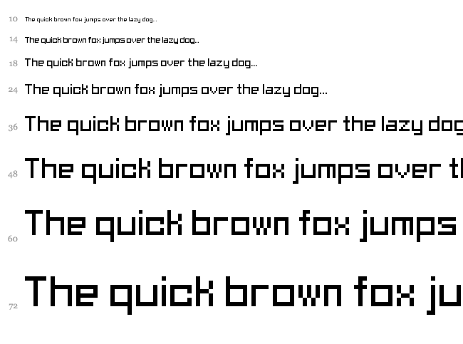 Asai Analogue font waterfall