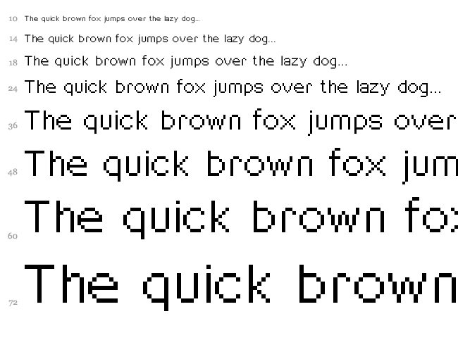 Babyblue font waterfall
