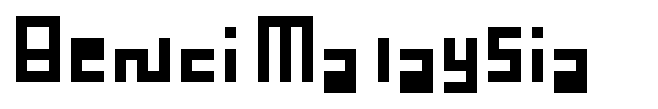 Benci Malaysia font