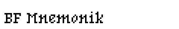 BF Mnemonik font