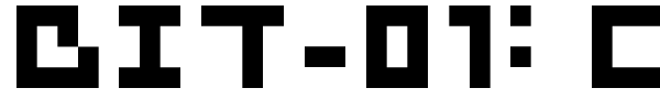 Bit-01: Cube 16 Remix font