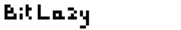 Bit Lazy font