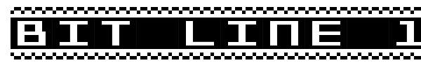 Bit Line 15 font