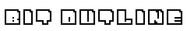 Bit Outline font