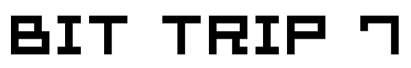 Bit Trip 7 font