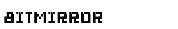 BitMirror font