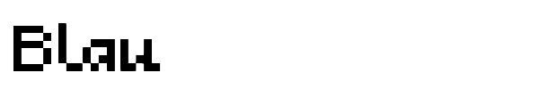 Blau font