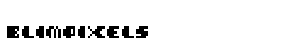 Blimpixels font
