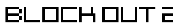 Block Out 2097 font