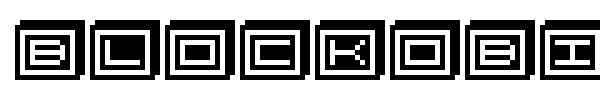 BlockoBit font