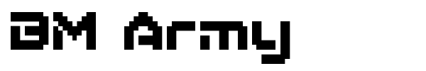 BM Army font