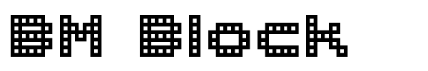BM Block font