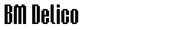 BM Delico font