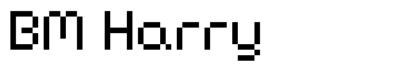 BM Harry font