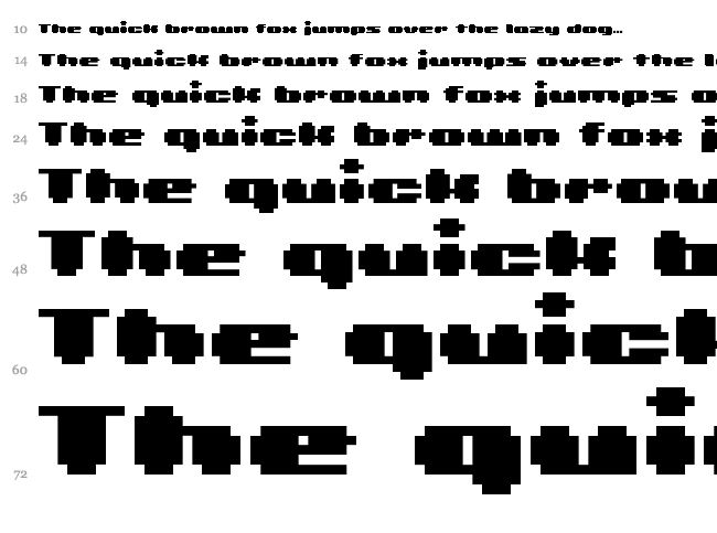 BM Leaves font waterfall