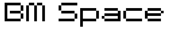 BM Space font