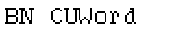 BN CUWord font
