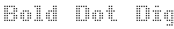 Bold Dot Digital-7 font