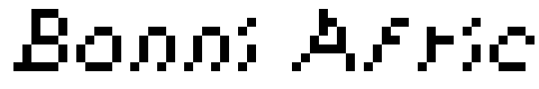 Bonni Africa font