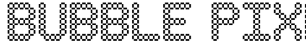 Bubble Pixel-7 font preview