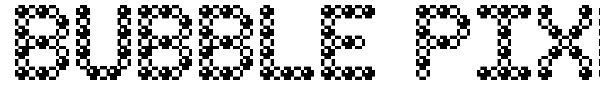 Bubble Pixel-7 font preview